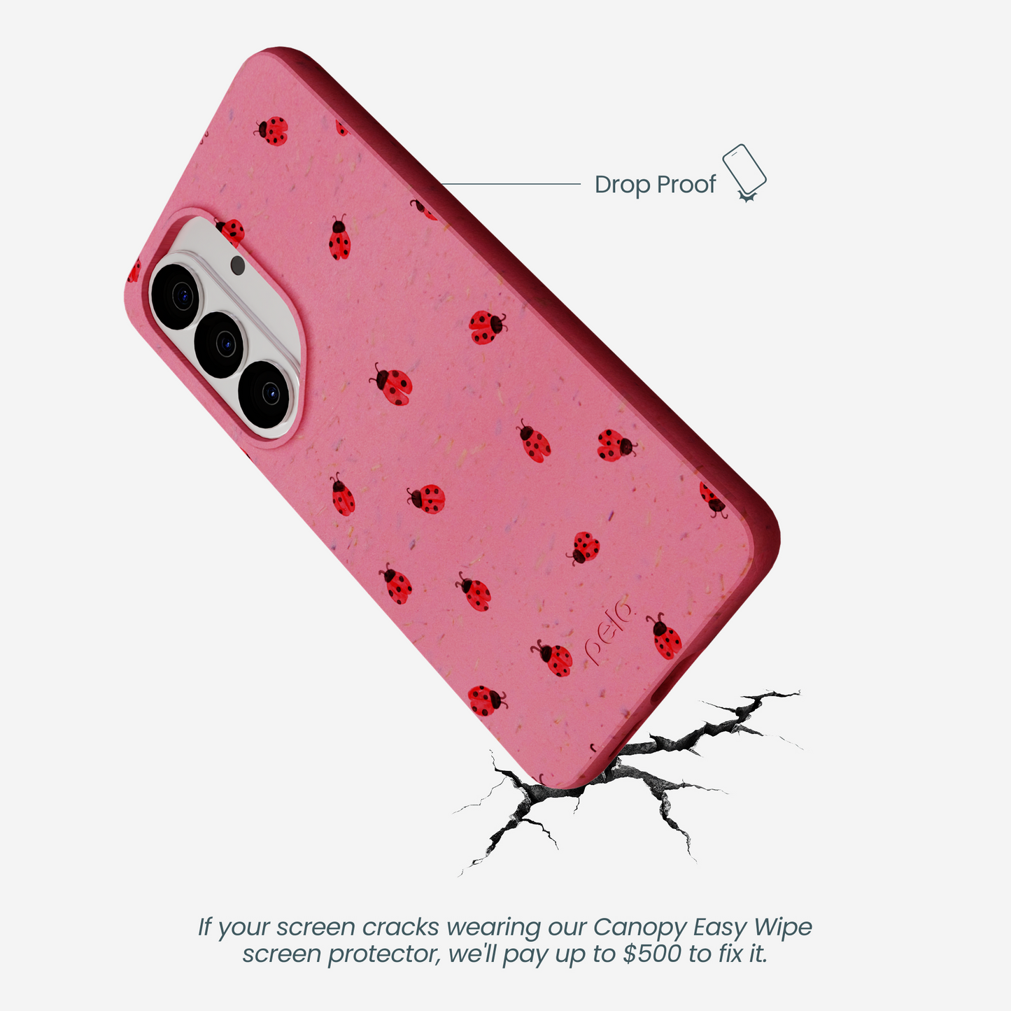 Bubblegum Pink Rosy Ladybug Samsung Galaxy S26 Case