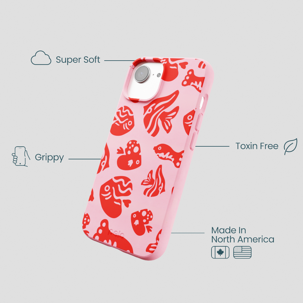 Bubblegum Pink Rosy Reef iPhone 16e/17e Case