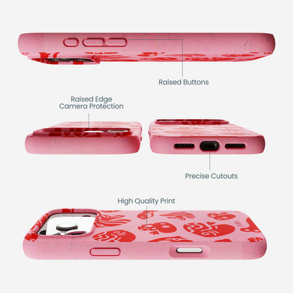 Bubblegum Pink Rosy Reef iPhone 17 Pro Max Case