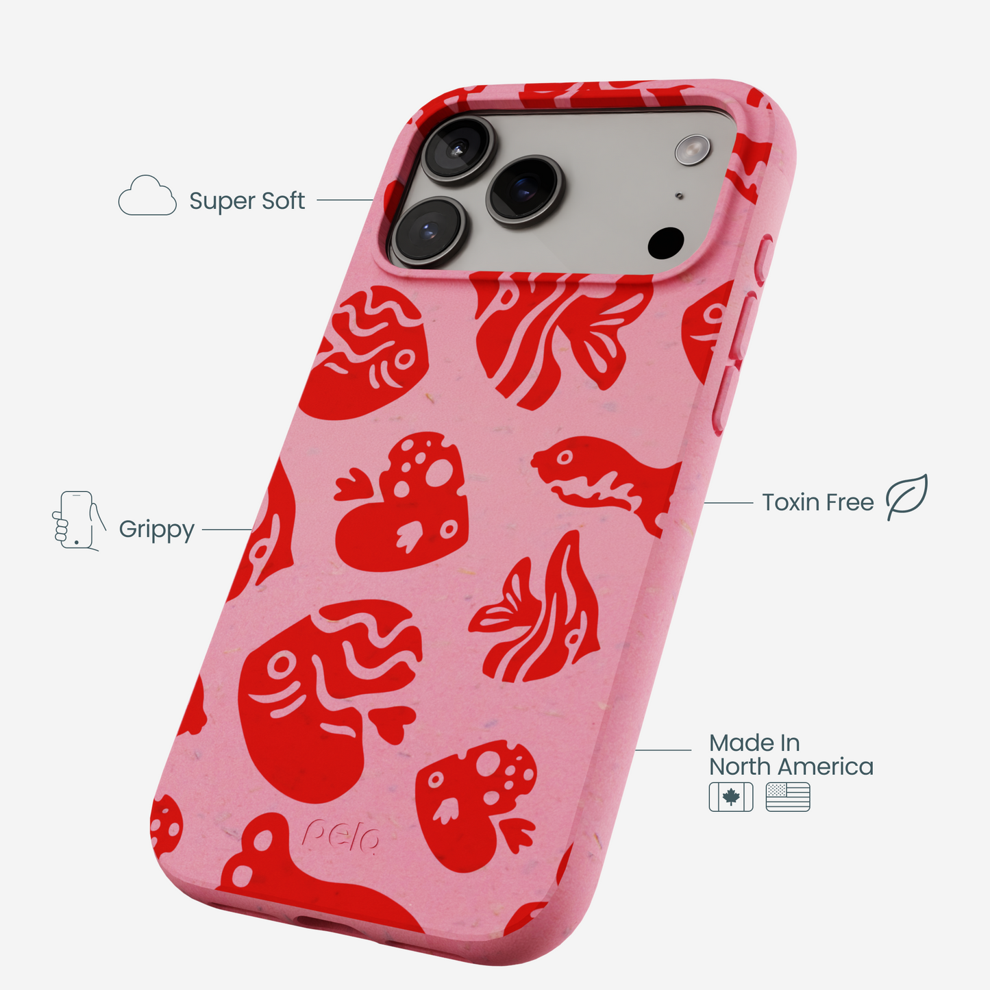 Bubblegum Pink Rosy Reef iPhone 17 Pro Max Case