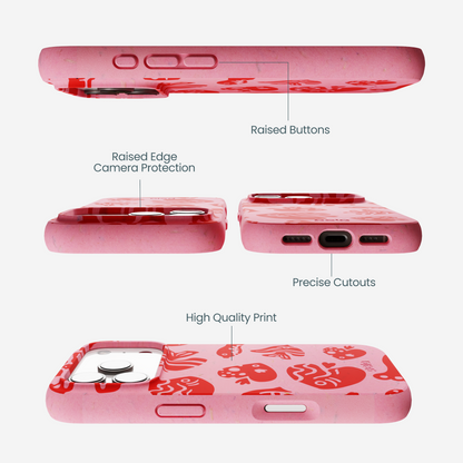 Bubblegum Pink Rosy Reef iPhone 17 Pro Case