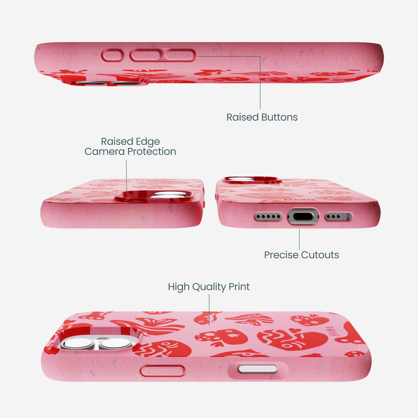 Bubblegum Pink Rosy Reef iPhone 17 Case