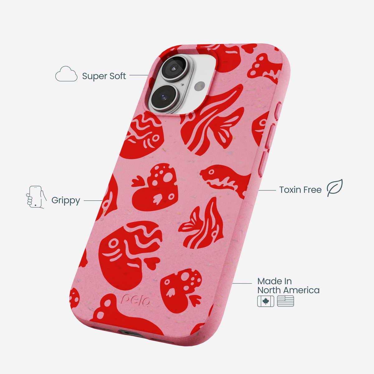 Bubblegum Pink Rosy Reef iPhone 17 Case