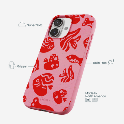 Bubblegum Pink Rosy Reef iPhone 17 Case