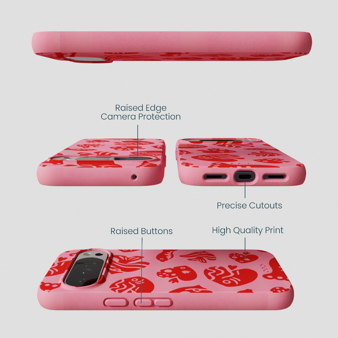 Bubblegum Pink Rosy Reef Google Pixel 10 Pro XL Case