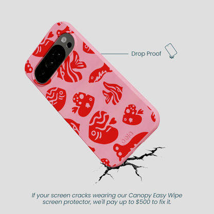 Bubblegum Pink Rosy Reef Google Pixel 10/10 Pro Case