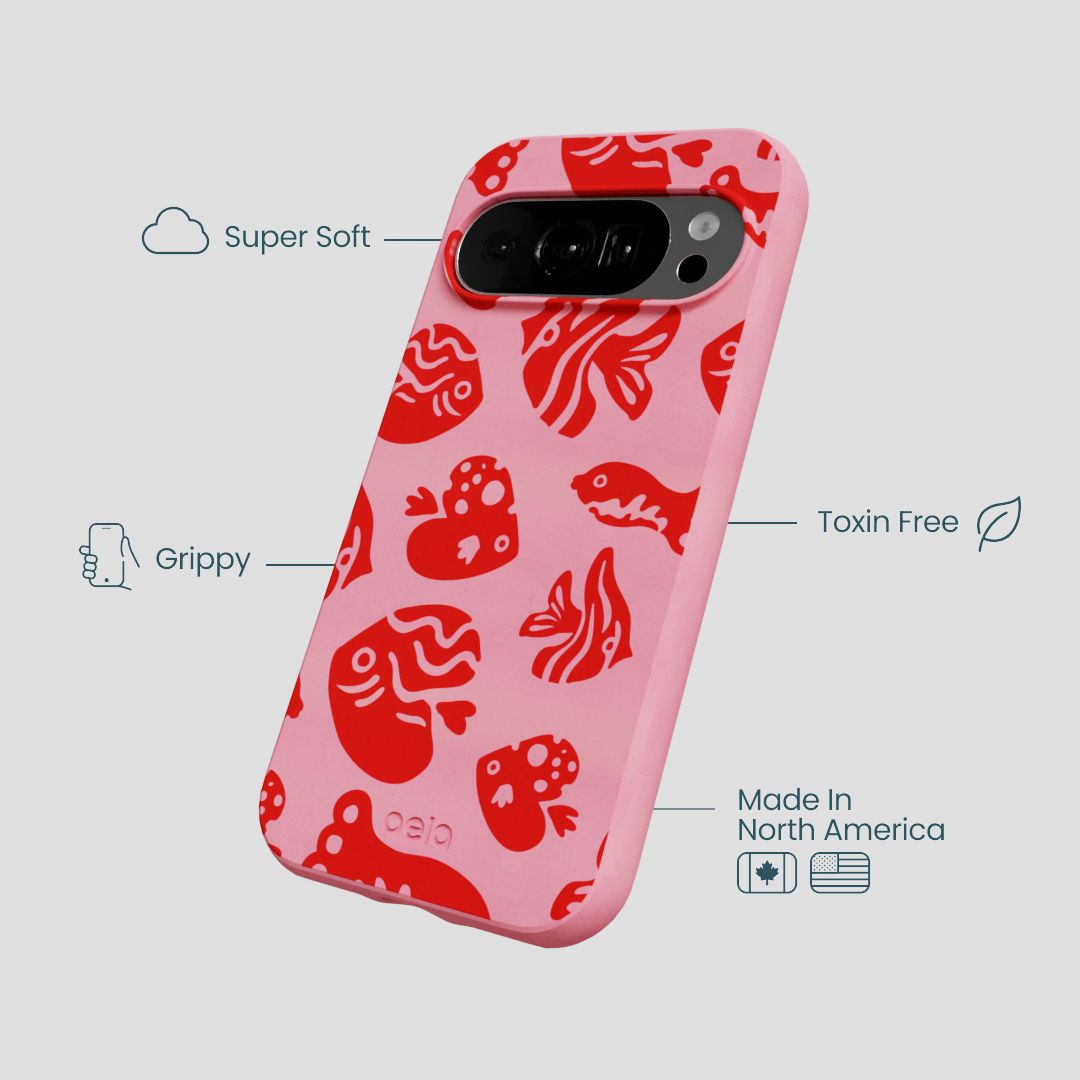 Bubblegum Pink Rosy Reef Google Pixel 10/10 Pro Case