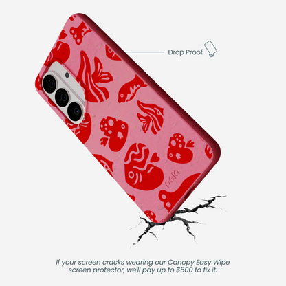Bubblegum Pink Rosy Reef Samsung Galaxy S26 Case