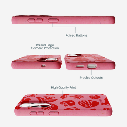 Bubblegum Pink Rosy Reef Samsung Galaxy S26 Case