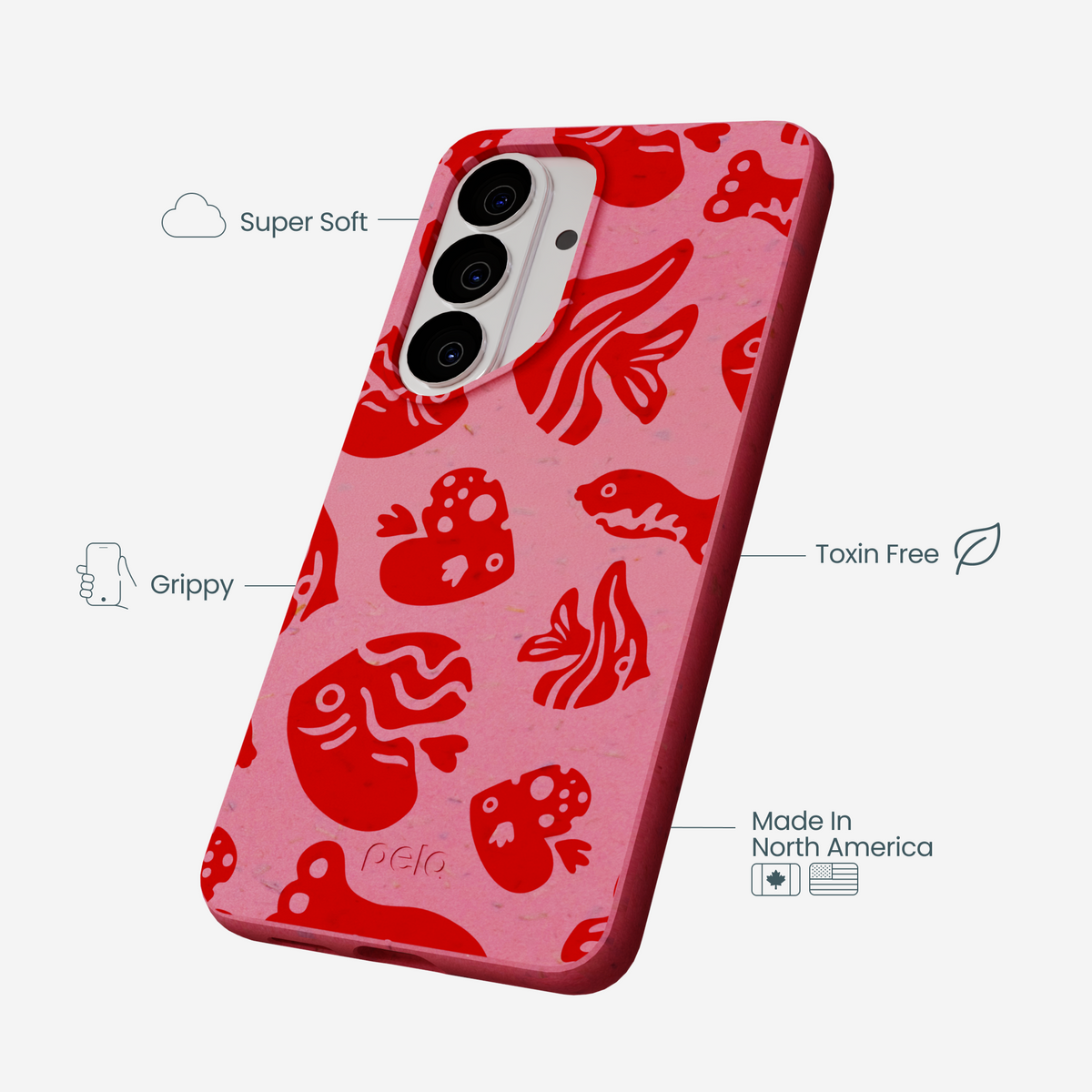 Bubblegum Pink Rosy Reef Samsung Galaxy S26 Case