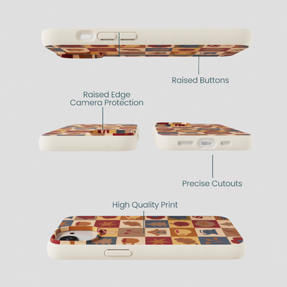London Fog Rustic Grid iPhone 16e/17e Case