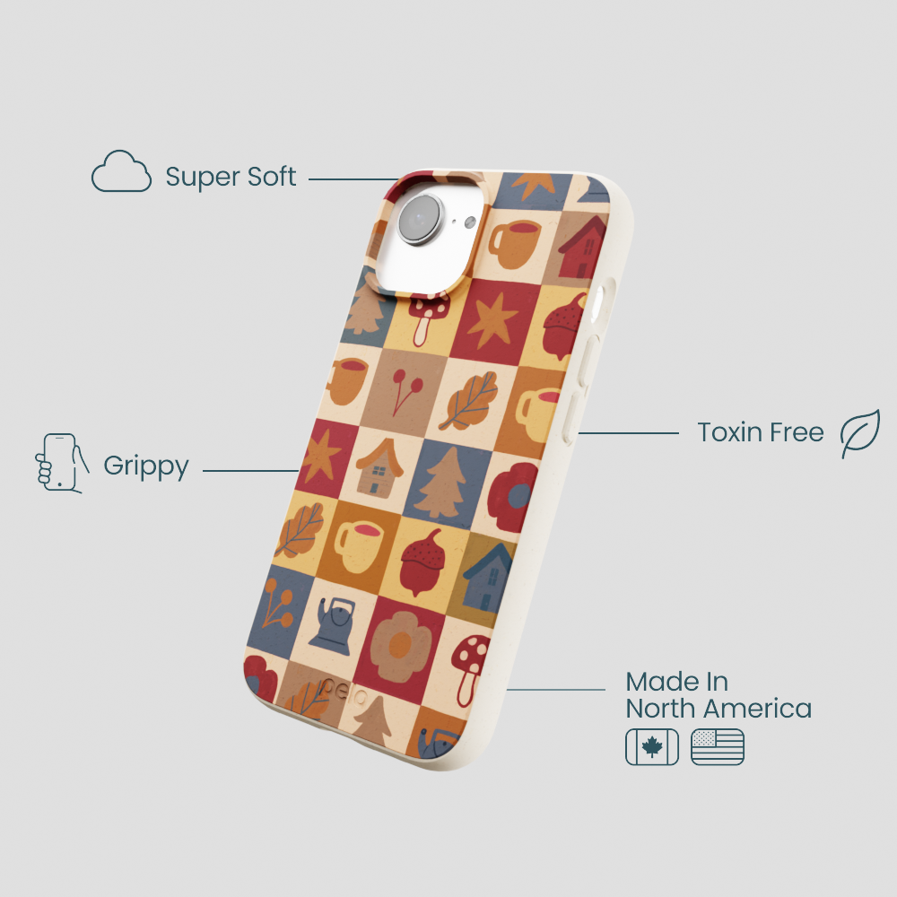 London Fog Rustic Grid iPhone 16e/17e Case