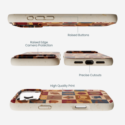 London Fog Rustic Grid iPhone 17 Pro Max Case