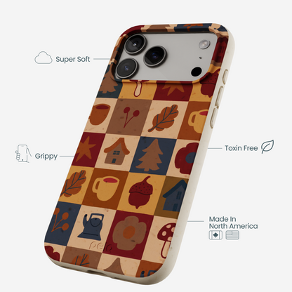 London Fog Rustic Grid iPhone 17 Pro Max Case