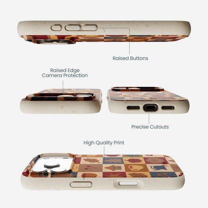 London Fog Rustic Grid iPhone 17 Pro Case