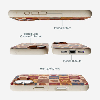 London Fog Rustic Grid iPhone 17 Case