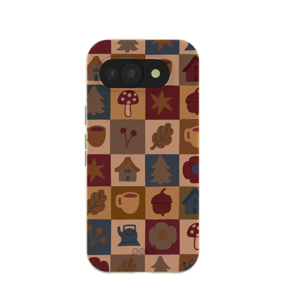 London Fog Rustic Grid Google Pixel 10a Case