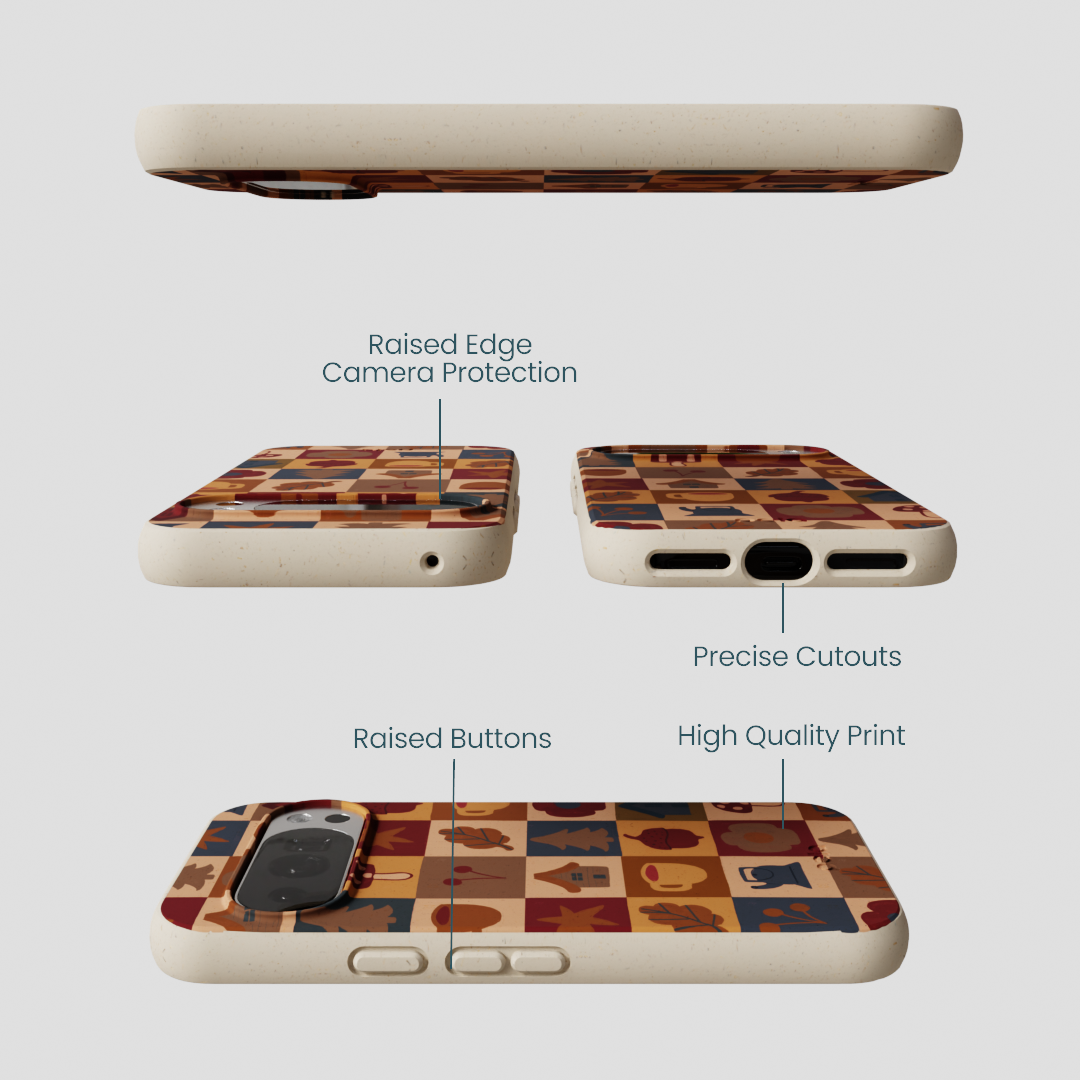 London Fog Rustic Grid Google Pixel 10/10 Pro Case