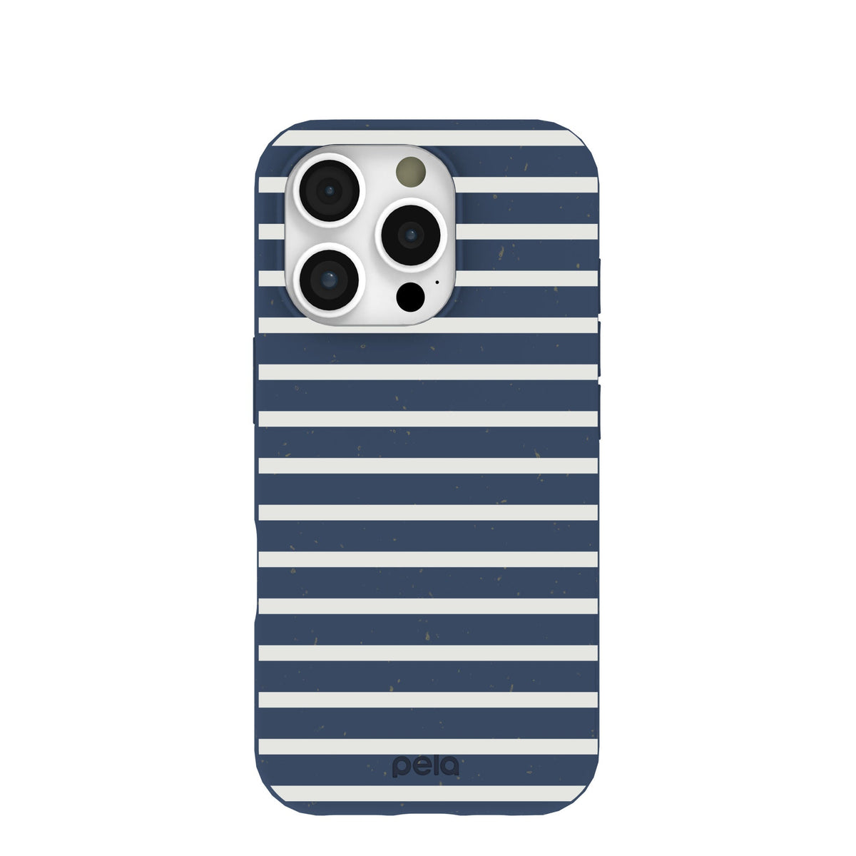 Navy Blue Sailor Stripes iPhone 16 Pro Case