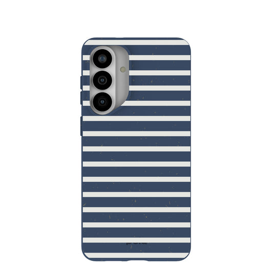 Navy Blue Sailor Stripes Samsung Galaxy S26+(Plus) Case