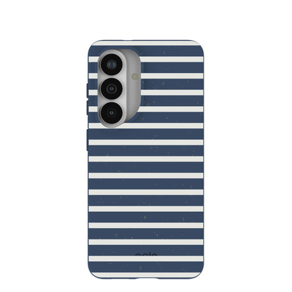 Navy Blue Sailor Stripes Samsung Galaxy S26 Case