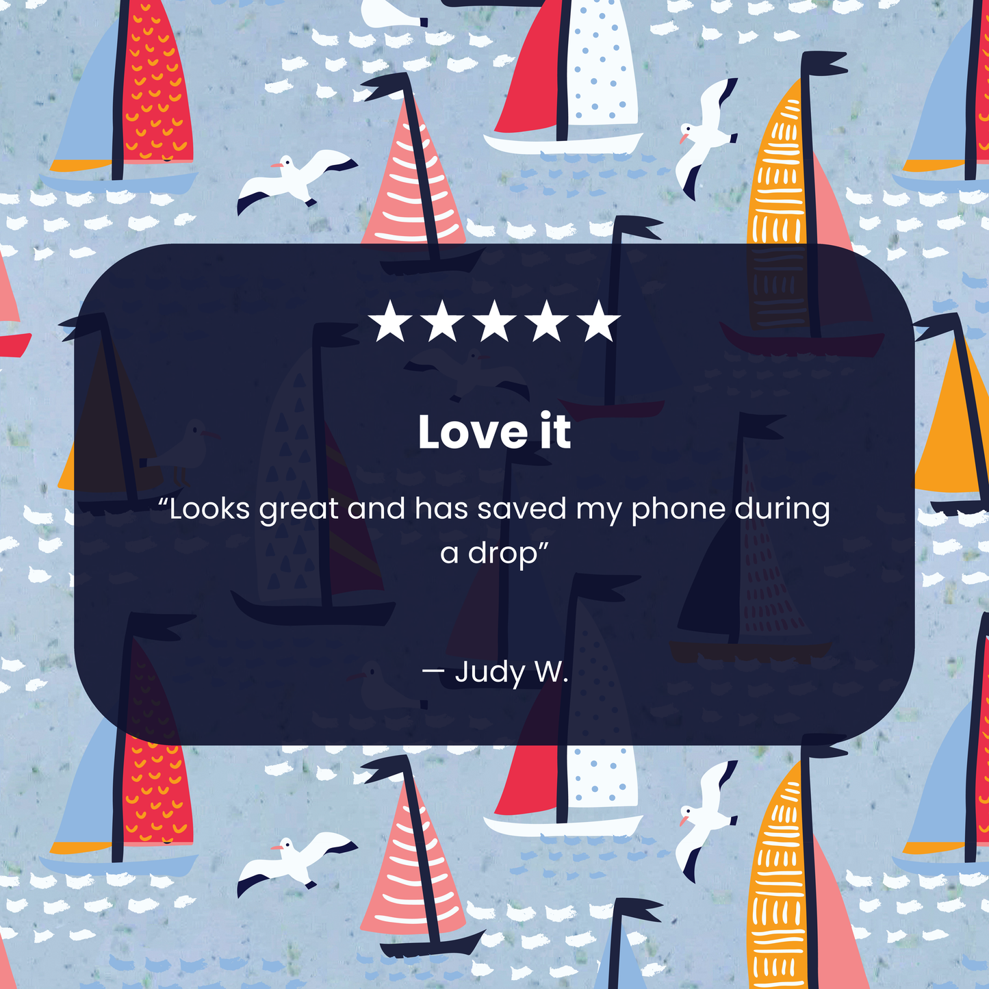 Powder Blue Sails and Seagulls Google Pixel 10 Pro XL Case