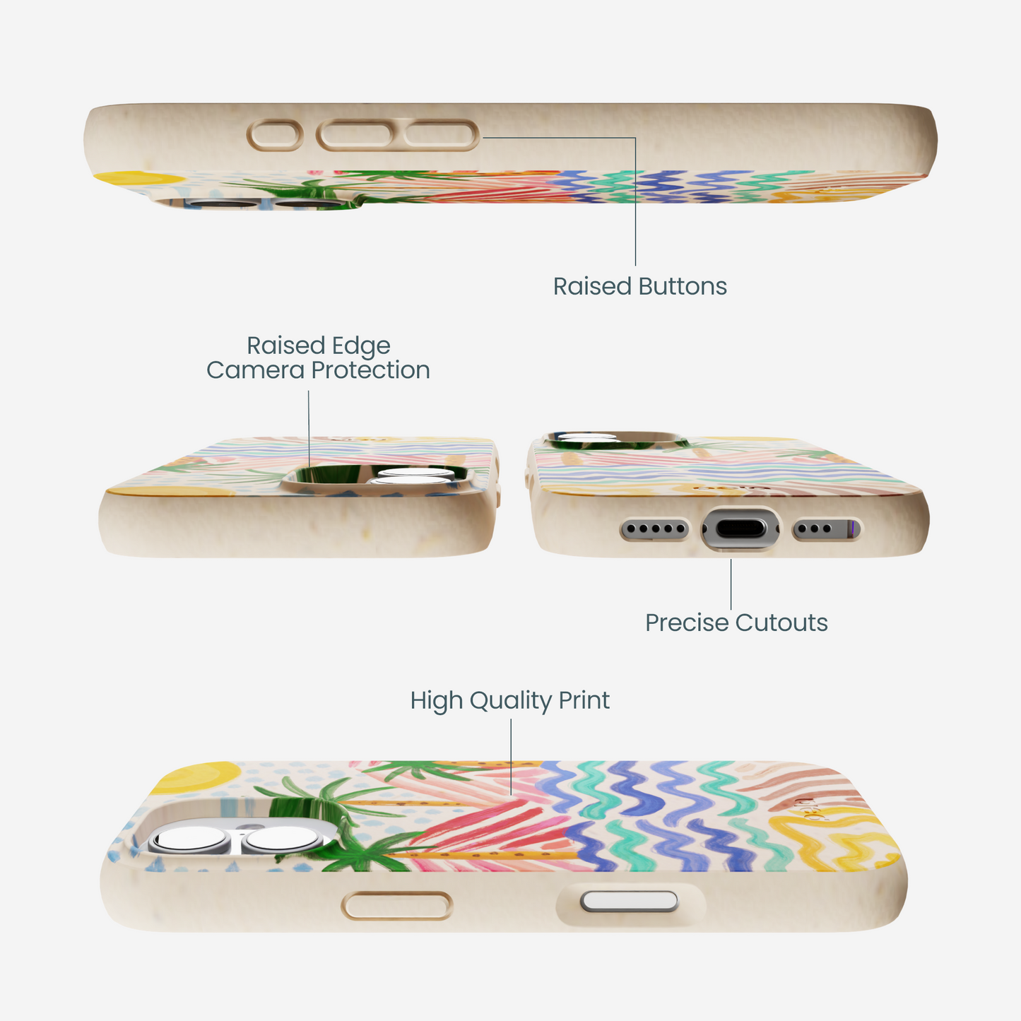 Seashell Salt and Summit iPhone 17 Case