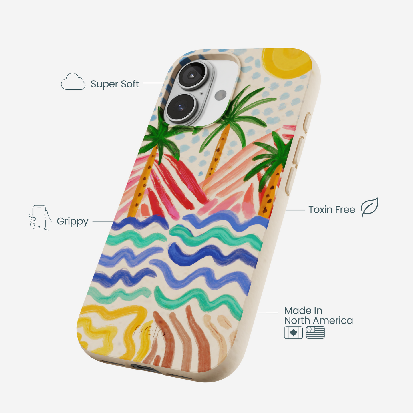 Seashell Salt and Summit iPhone 17 Case