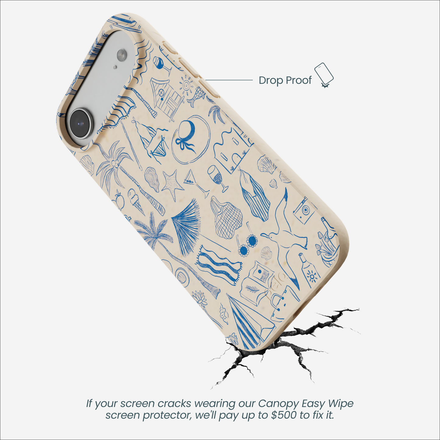 Seashell Salted Ink iPhone Air Case