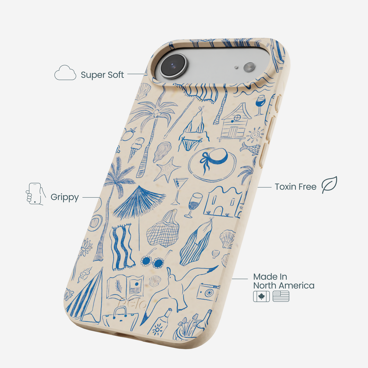 Seashell Salted Ink iPhone Air Case