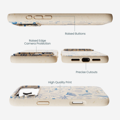 Seashell Salted Ink iPhone 17 Pro Max Case