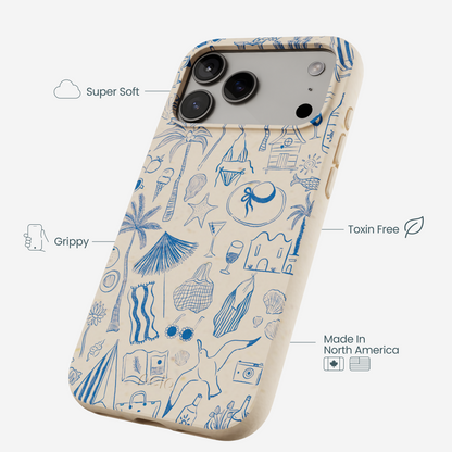 Seashell Salted Ink iPhone 17 Pro Max Case