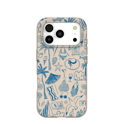 Seashell Salted Ink iPhone 17 Pro Case