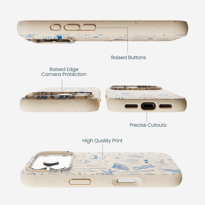 Seashell Salted Ink iPhone 17 Pro Case