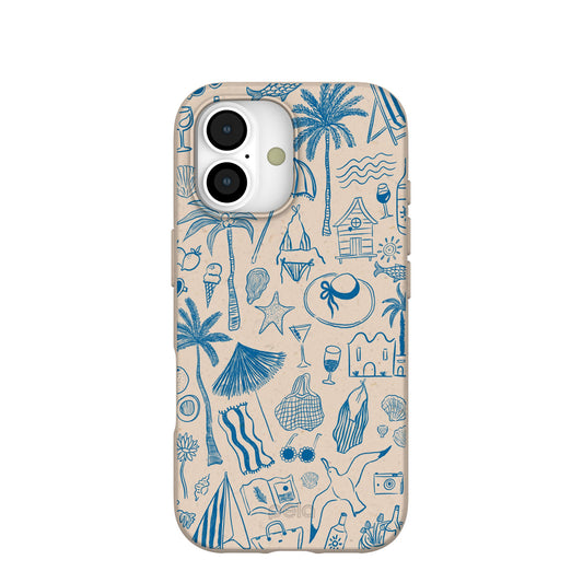 Seashell Salted Ink iPhone 17 Case