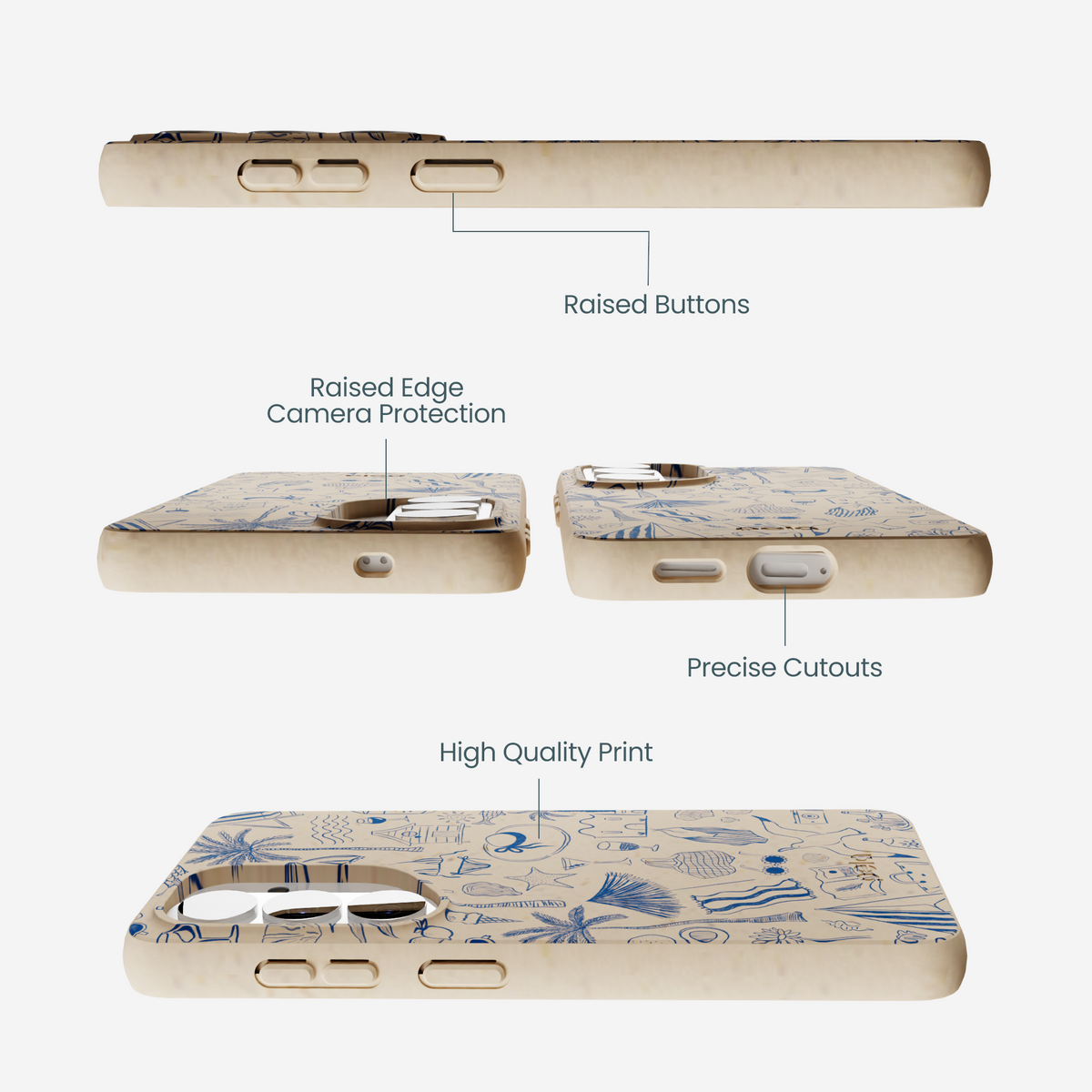 Seashell Salted Ink Samsung Galaxy S26 Case