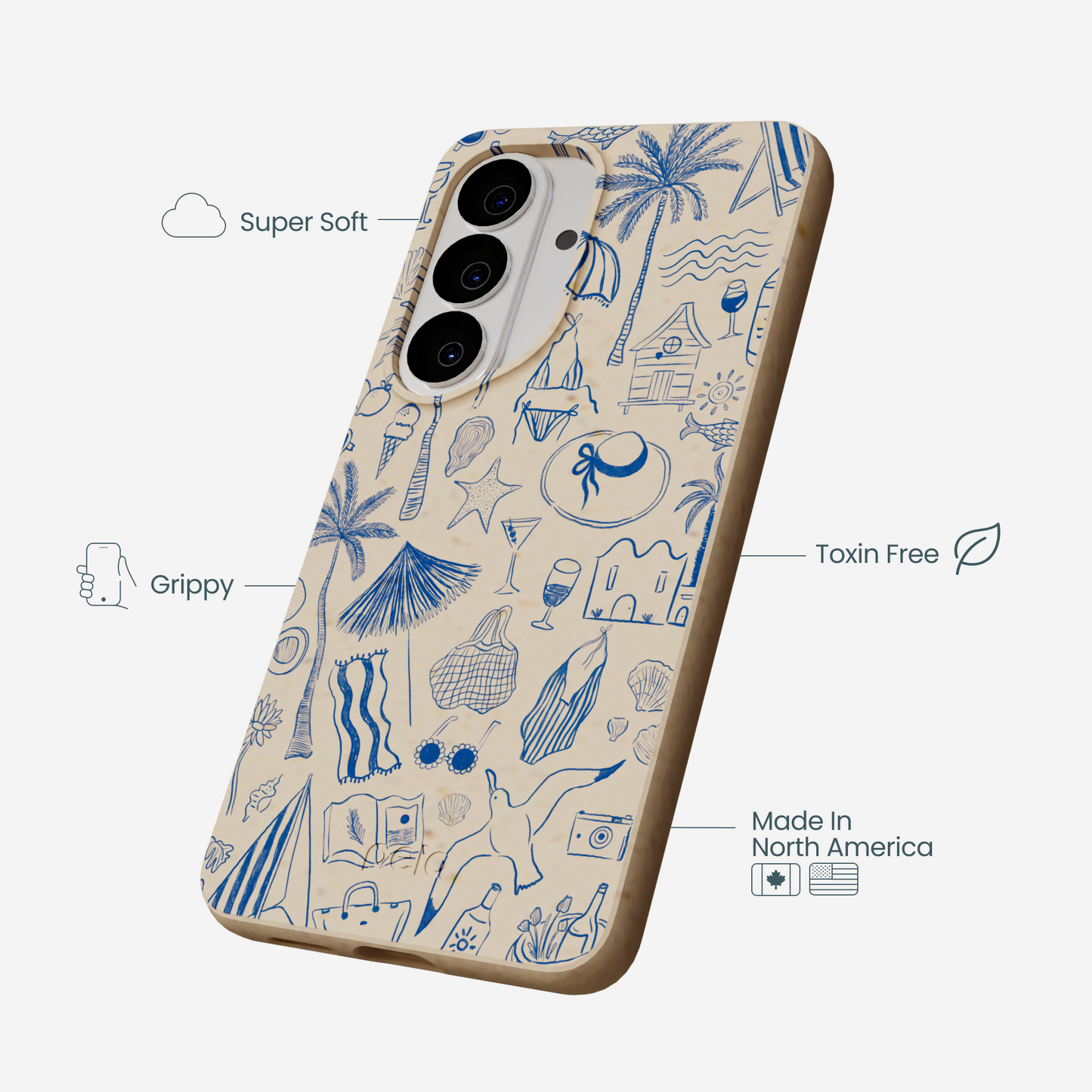 Seashell Salted Ink Samsung Galaxy S26 Case