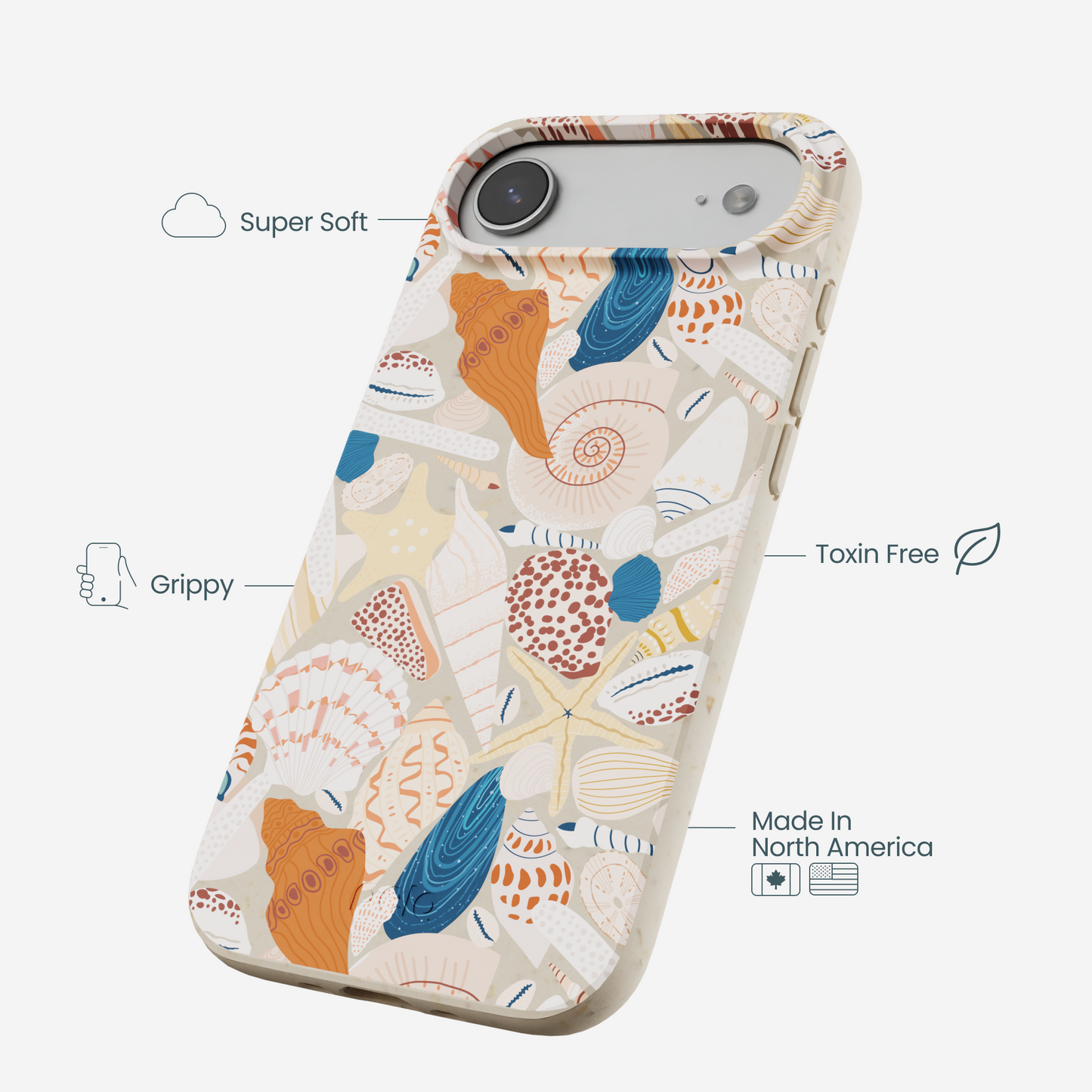 London Fog Sandy Shells iPhone Air Case