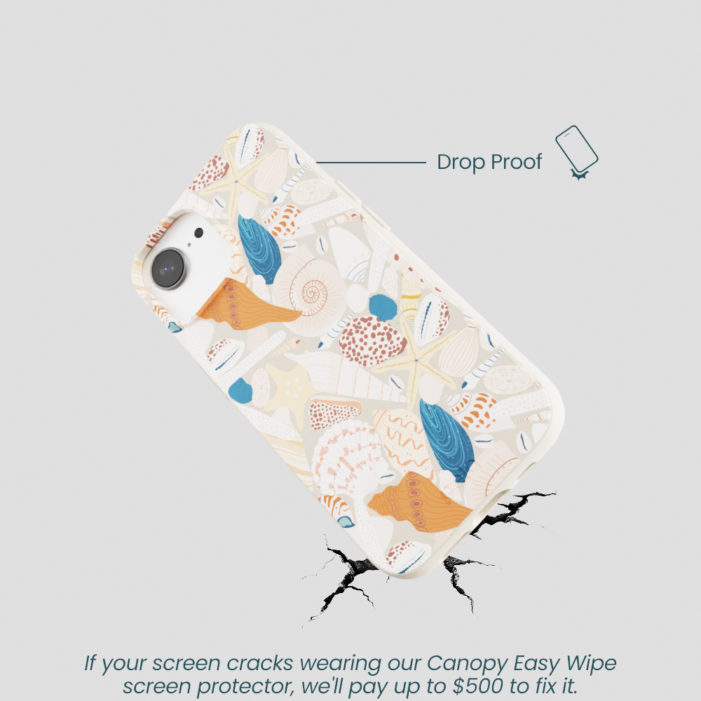 London Fog Sandy Shells iPhone 16e/17e Case