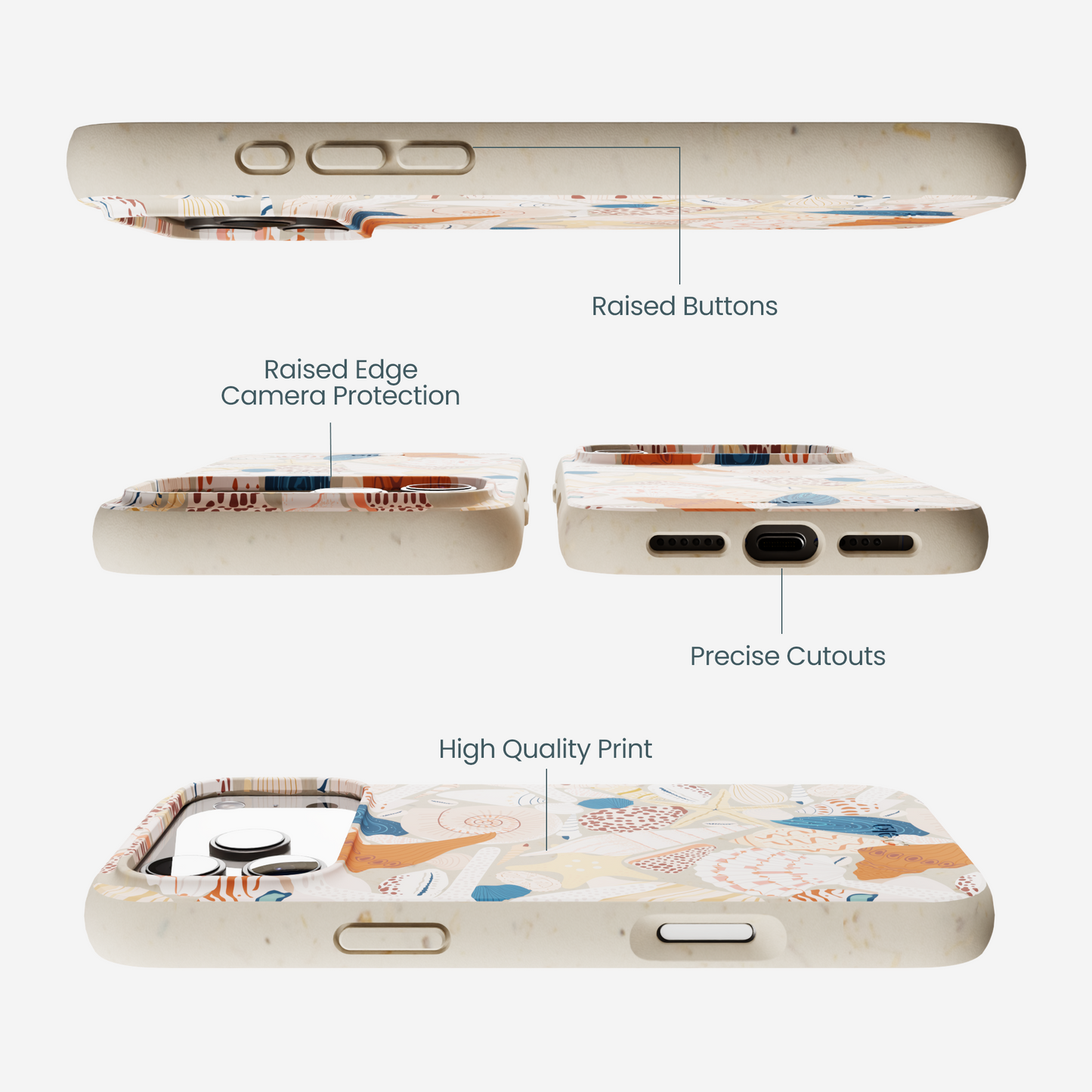 London Fog Sandy Shells iPhone 17 Pro Max Case