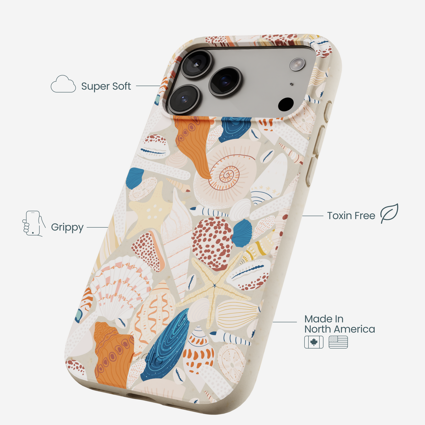 London Fog Sandy Shells iPhone 17 Pro Max Case