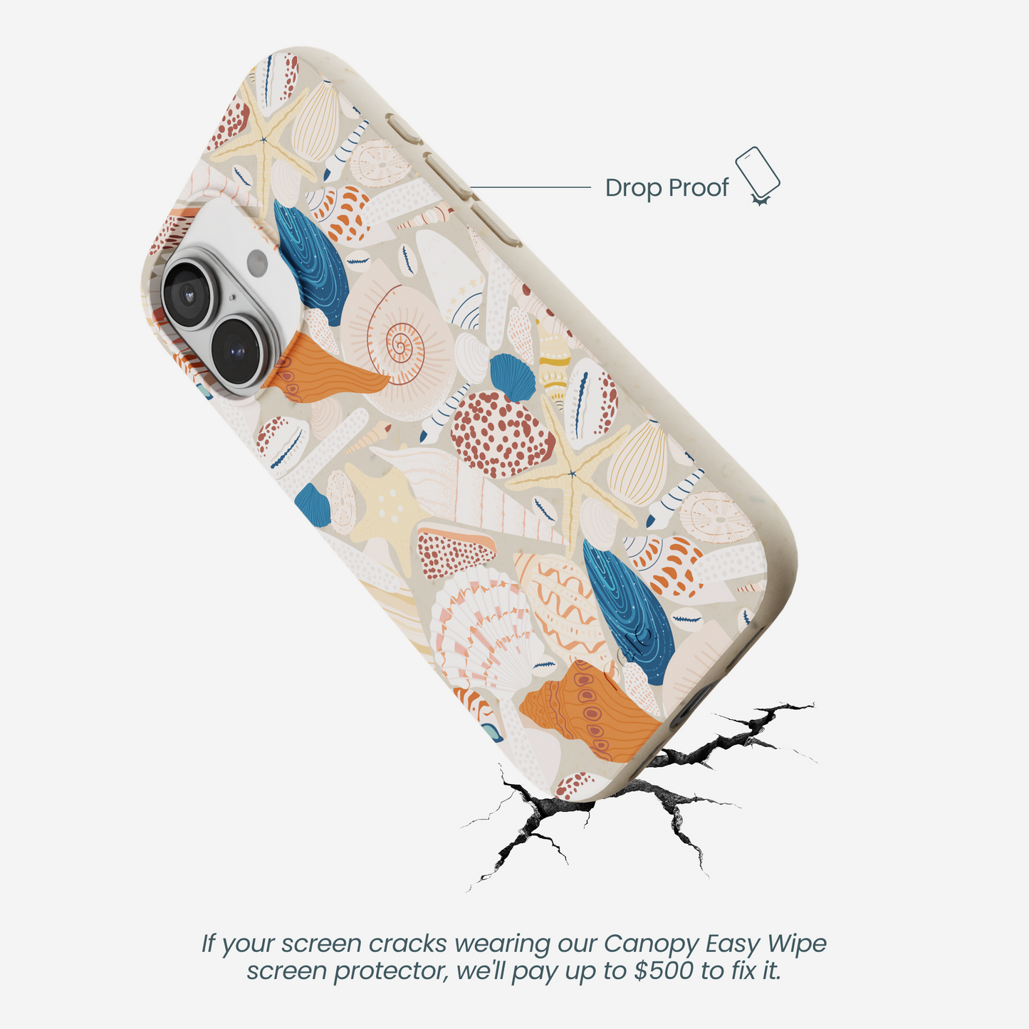 London Fog Sandy Shells iPhone 17 Case