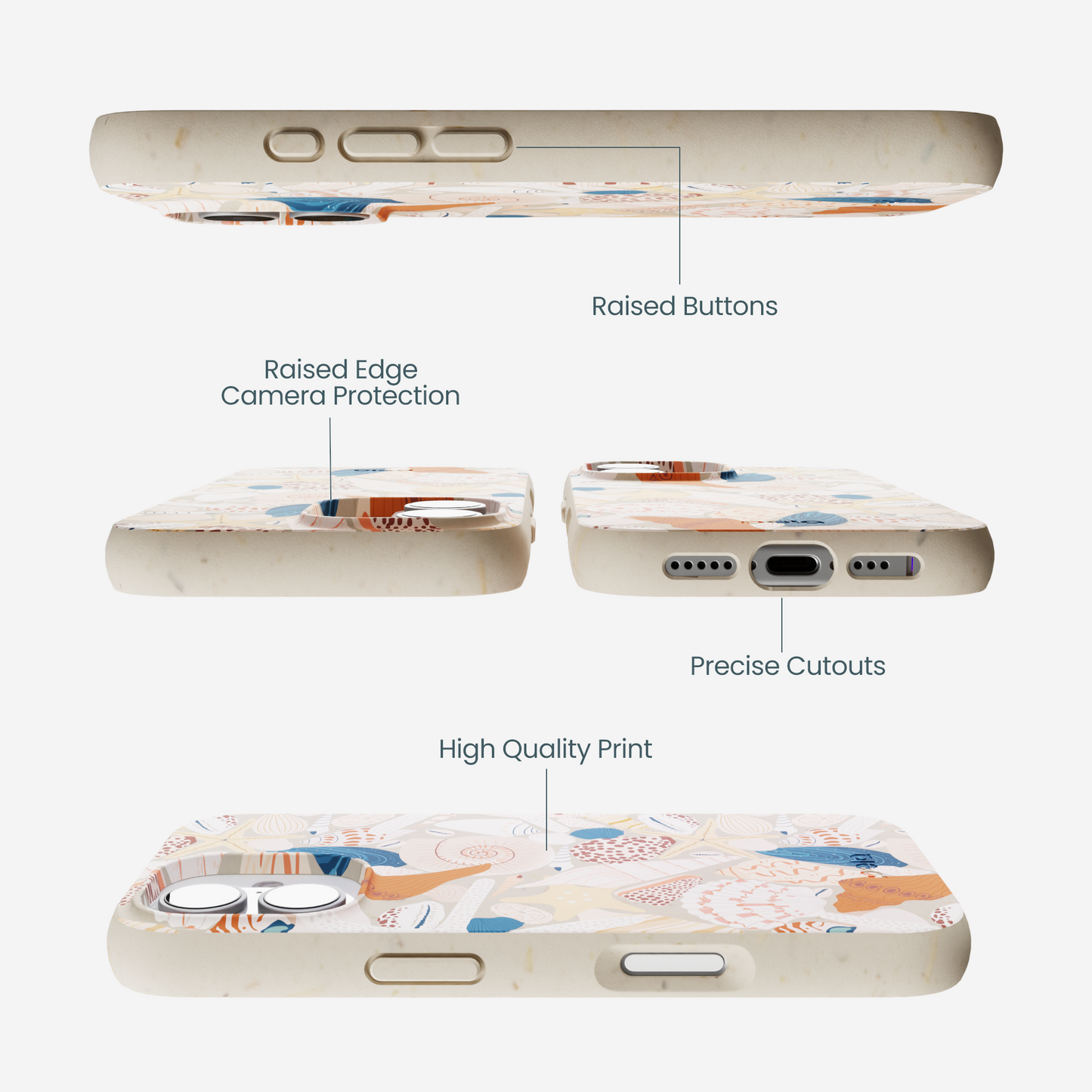 London Fog Sandy Shells iPhone 17 Case