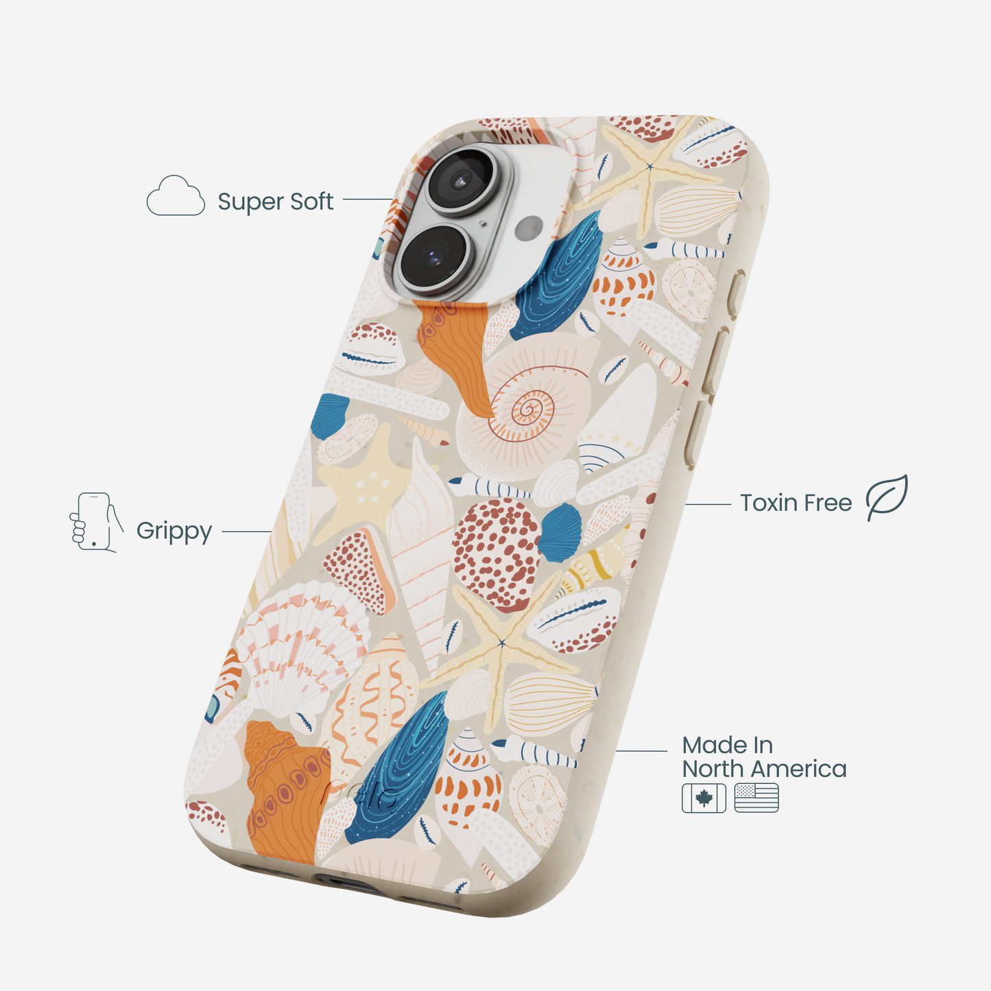 London Fog Sandy Shells iPhone 17 Case