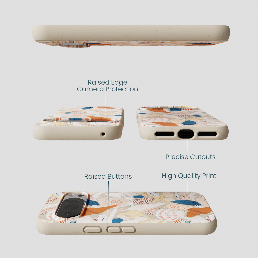 London Fog Sandy Shells Google Pixel 10/10 Pro Case