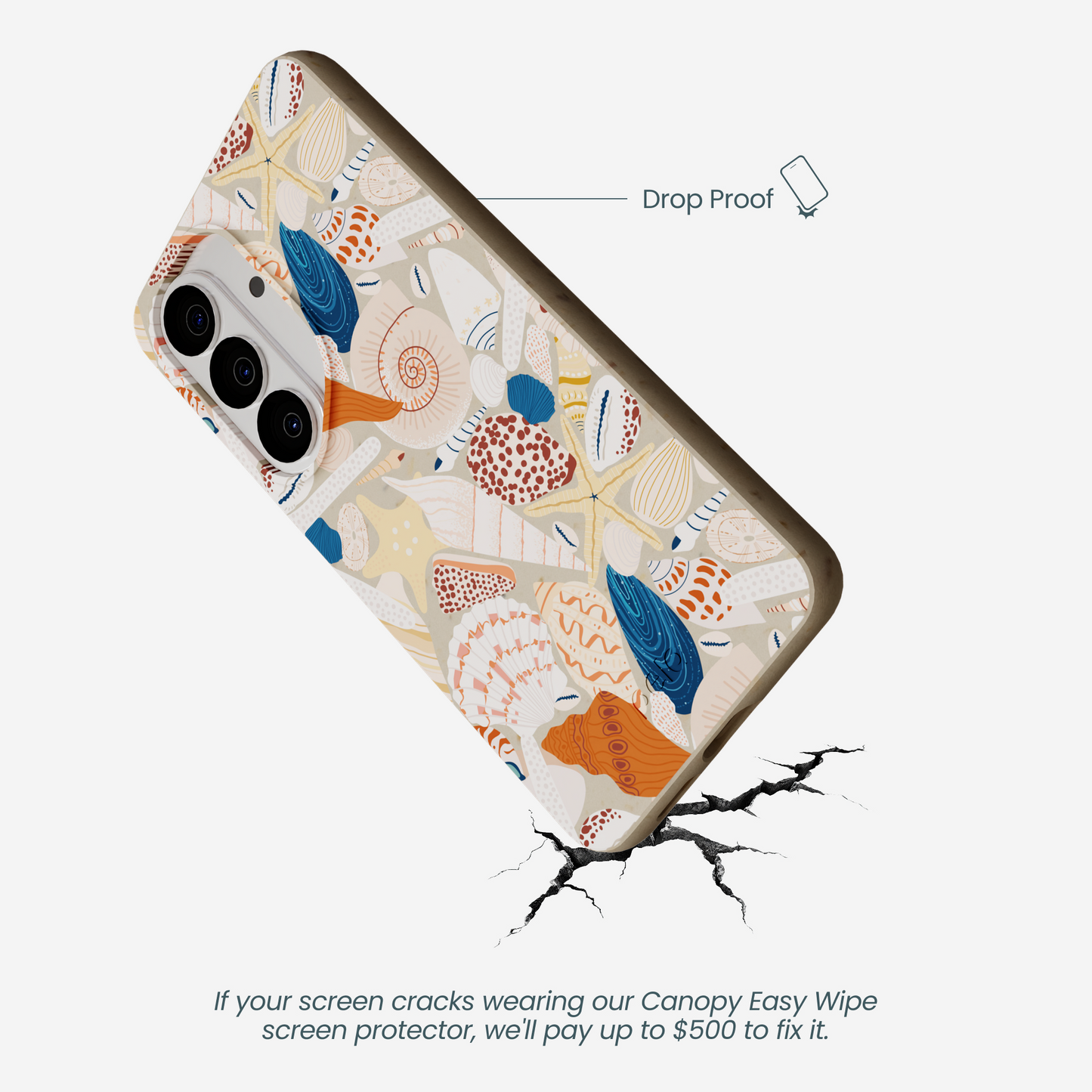 London Fog Sandy Shells Samsung Galaxy S26 Case