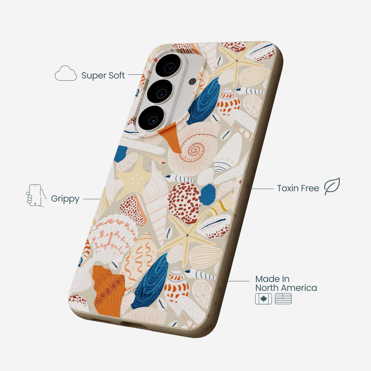 London Fog Sandy Shells Samsung Galaxy S26 Case