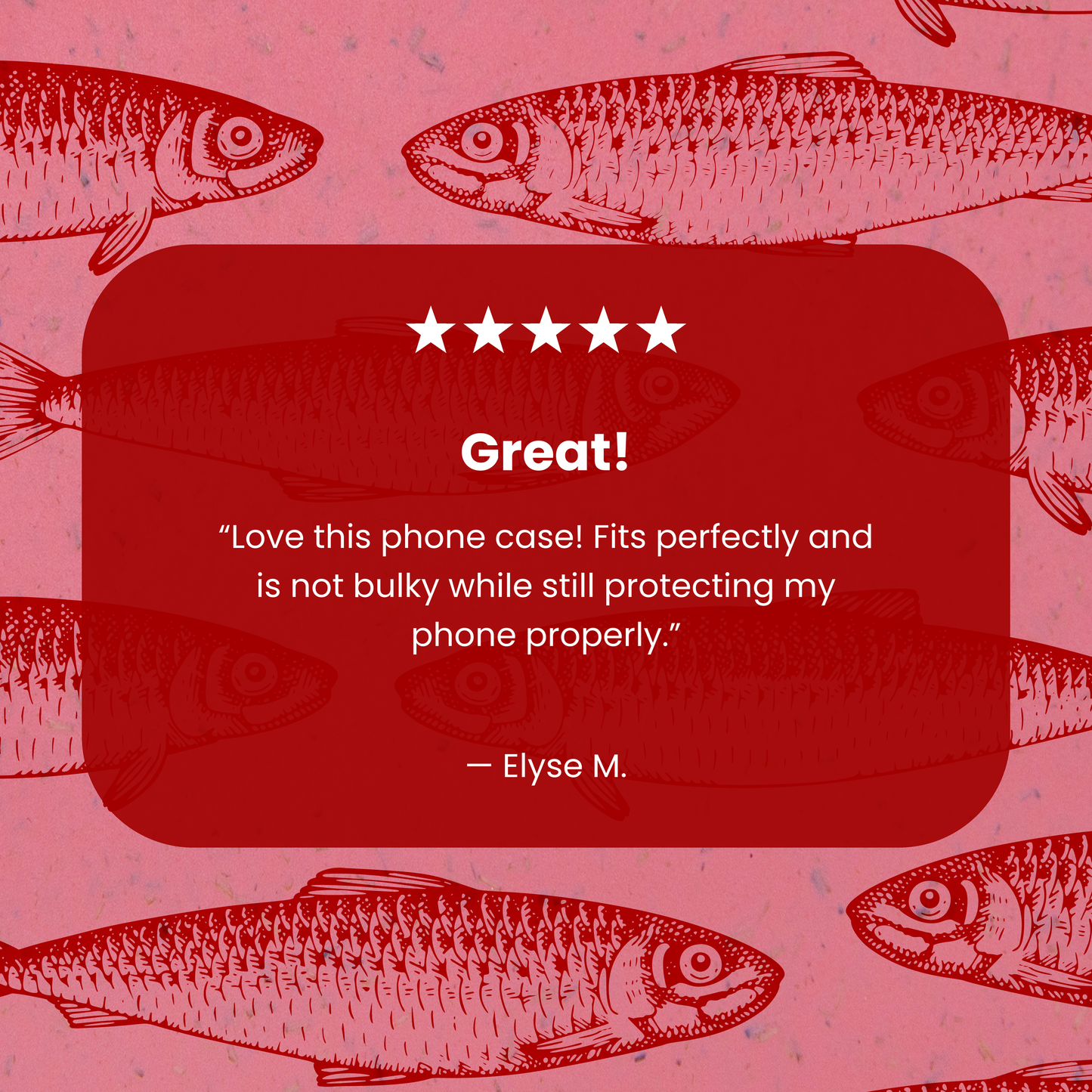 Bubblegum Pink Sardine Stream Google Pixel 10/10 Pro Case