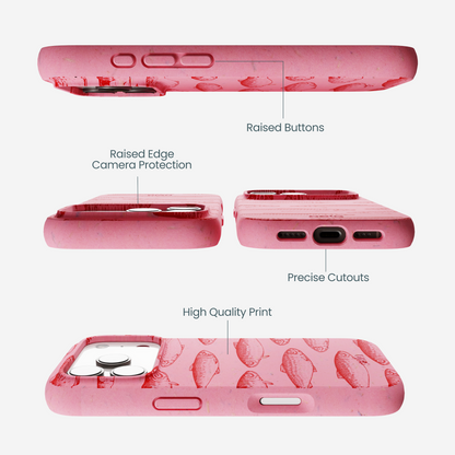 Bubblegum Pink Sardine Stream iPhone 17 Pro Case