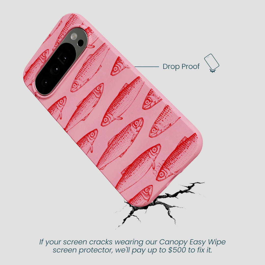 Bubblegum Pink Sardine Stream Google Pixel 10 Pro XL Case